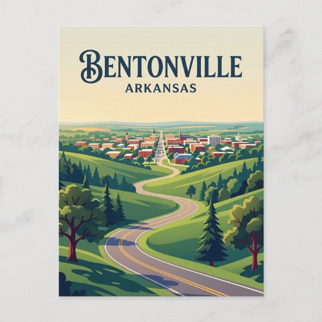Postal Bentonville EE. UU. (Anverso)