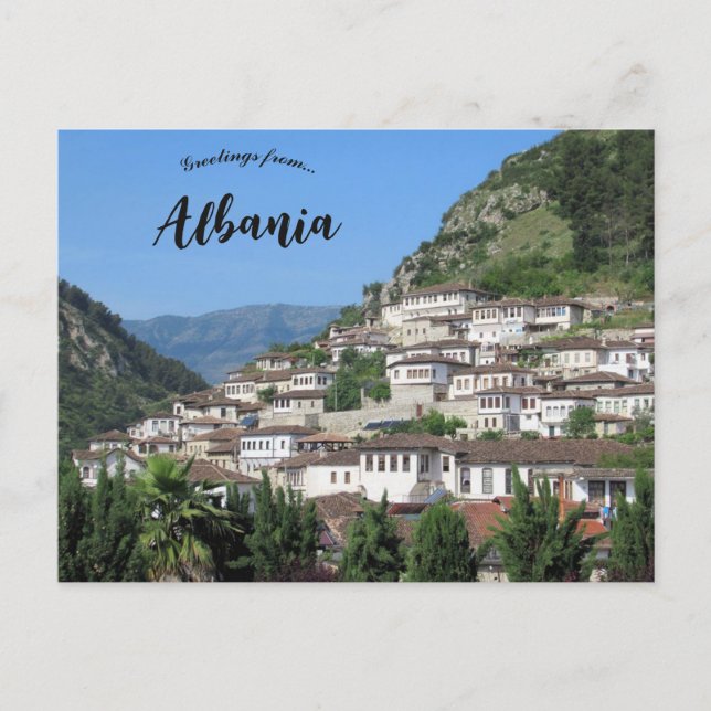 Postal Berat City of a Thousand Windows Albania (Anverso)
