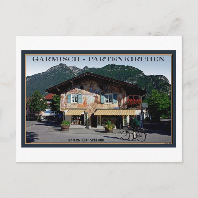 Postal Berchtesgaden - Bavarian Biker (Anverso)