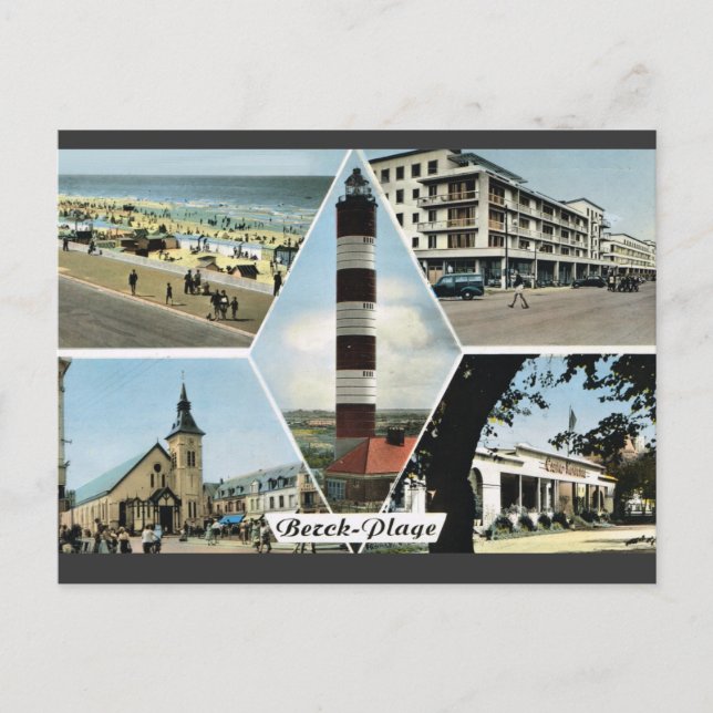 Postal Berck Plage, "Nord-Pas de Calais" (Anverso)