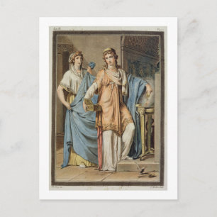 Postal Berenice, disfraz de Berenice por Jean Racine, f