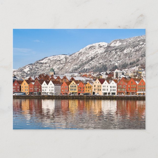 Postal Bergen (Anverso)