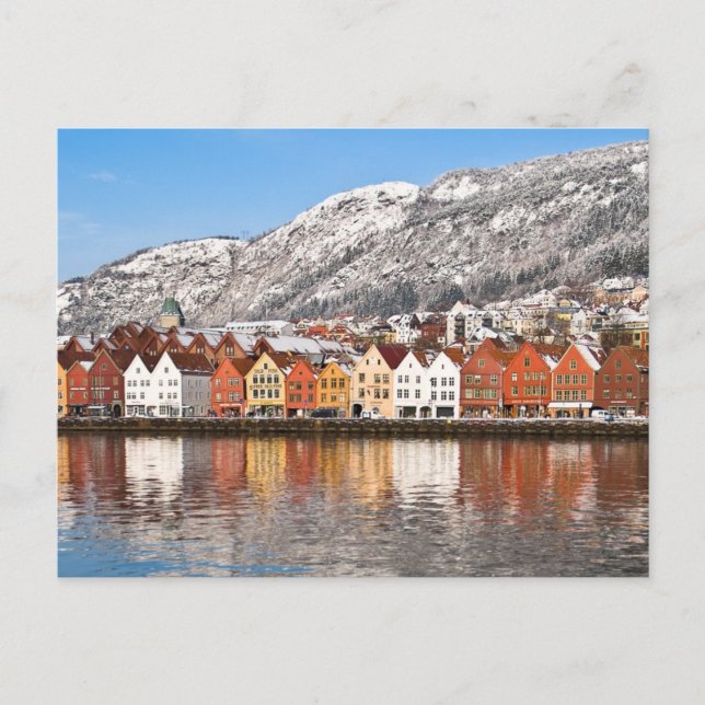 Postal Bergen (Anverso)