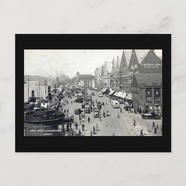 Postal Bergen (Noruega) (Anverso)