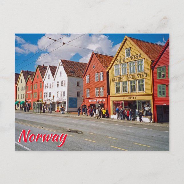 Postal Bergen (Noruega) (Anverso)