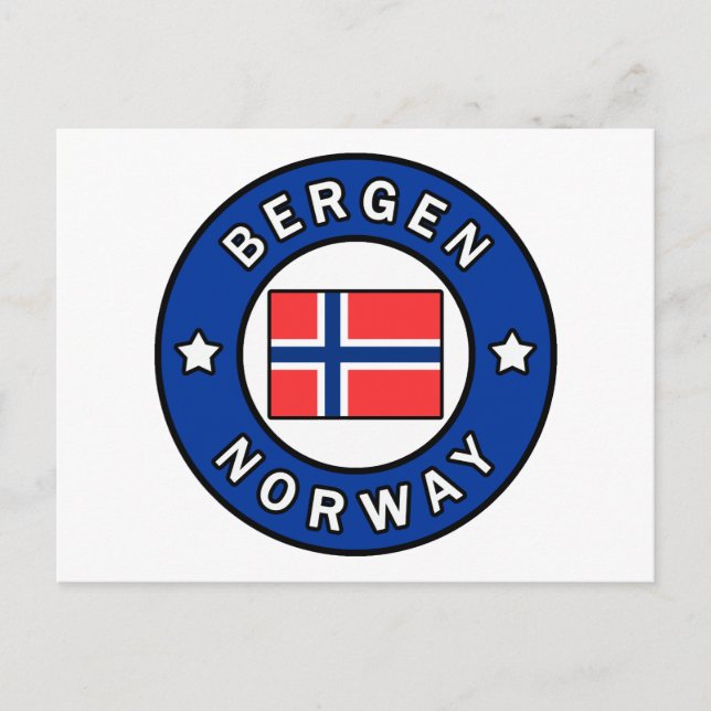 Postal Bergen Noruega (Anverso)