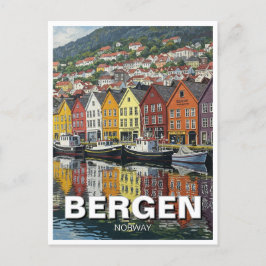 Postal Bergen Noruega Viajes