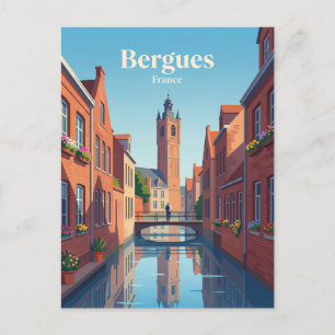 Postal Bergues Francia