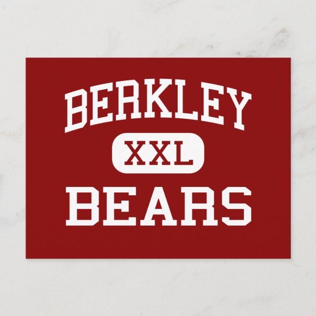 Postal Berkley - Bears - High School - Berkley Michigan (Anverso)
