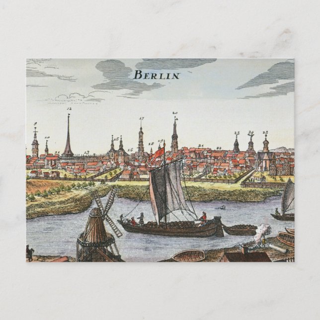 Postal Berlín, Alemania, 1737 (Anverso)