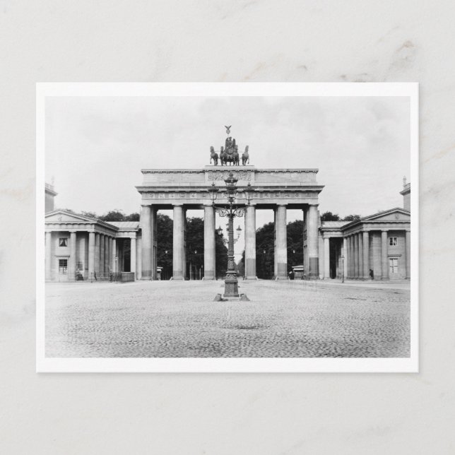 Postal Berlin, Alemania Brandenburg Gate Vintage (Anverso)