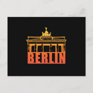 Postal Berlín Alemania City Cityscape Skyline Funny Gift