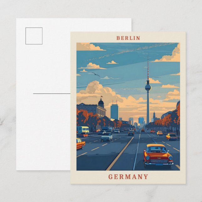 Postal Berlín Alemania Elegante Viaje Vintage (Anverso / Reverso)