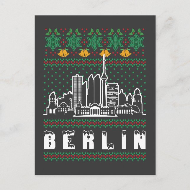 Postal Berlín Alemania Navidades feos (Anverso)
