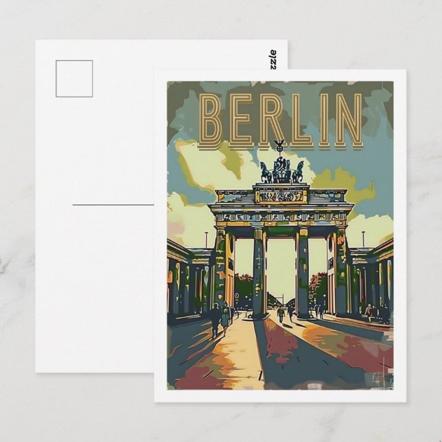 Postal Berlín Alemania Viaje de Famoso Lugar