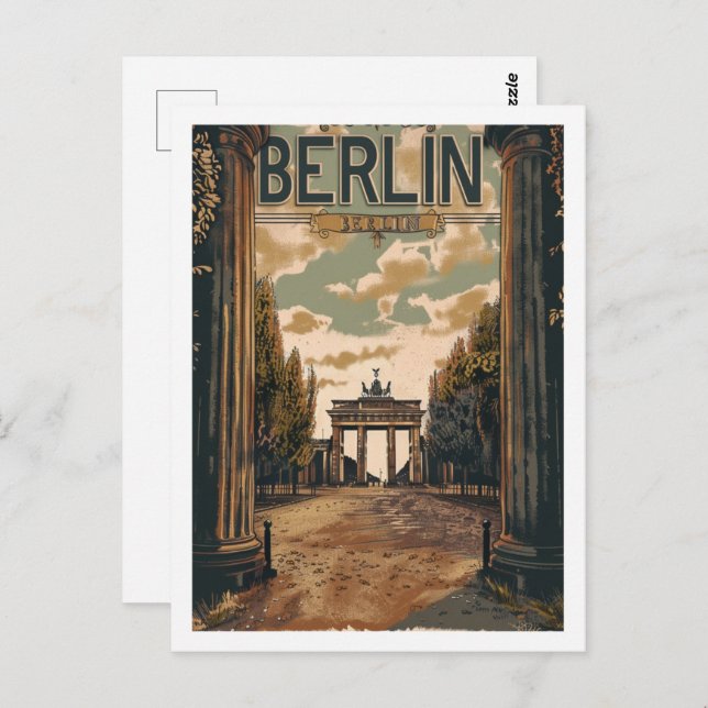 Postal Berlín Alemania Viaje de Famoso Lugar (Anverso / Reverso)