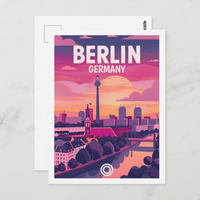 Postal Berlín Alemania Viaje de Famoso Lugar (Anverso / Reverso)