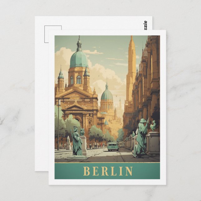 Postal Berlín Alemania Viaje de Famoso Lugar (Anverso / Reverso)