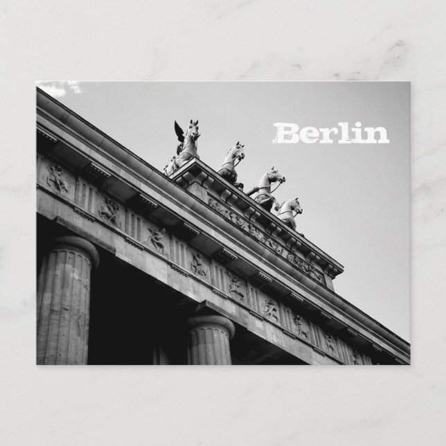 Postal Berlín - Brandenburger Tor (Anverso)
