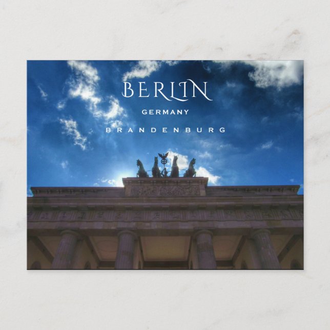 Postal Berlín, Brandenburgo (Anverso)