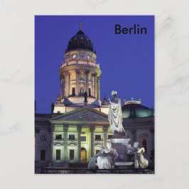 Postal Berlín con luces nocturnas