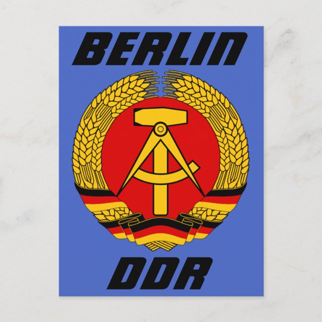 Postal Berlín, DDR - República Democrática Alemana (Anverso)