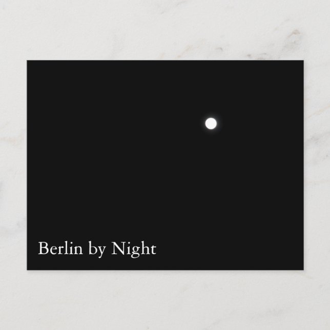Postal Berlín de noche (Anverso)
