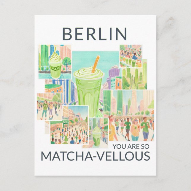 Postal Berlin (deine Stadt), You Are So Matcha-vellous, (Anverso)
