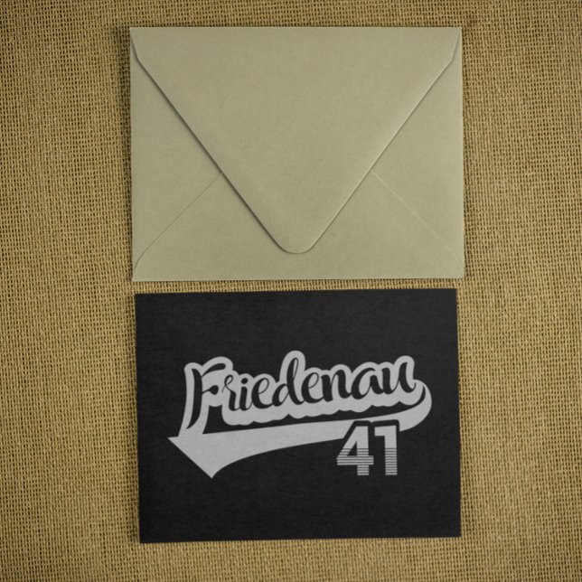 Postal Berlín Friedenau 41 Classic City Number (Cool Berlin Friedenau 41 Kiez City Number Postcard)