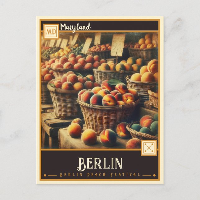 Postal Berlín, Maryland | Vintage (Anverso)
