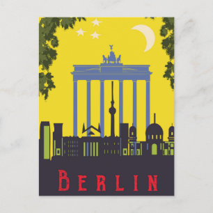 Postal Berlín, puerta de Brandeburgo, Alemania