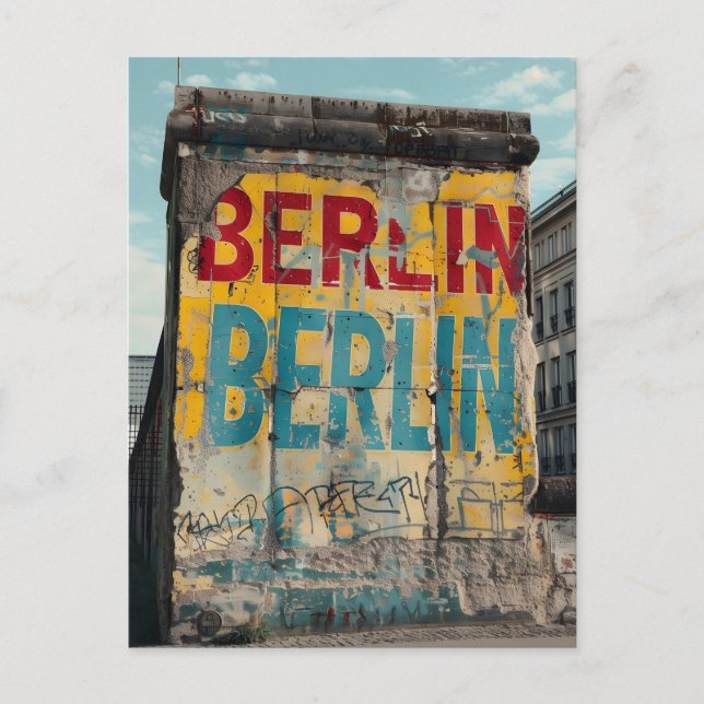 Postal Berlin Wall Vintage (Anverso)