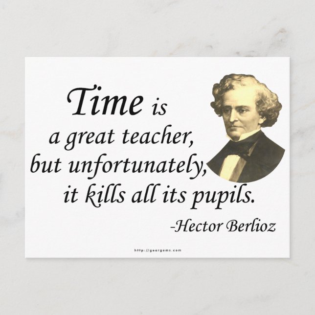 Postal Berlioz a tiempo (Anverso)