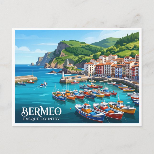 Postal Bermeo España (Anverso)