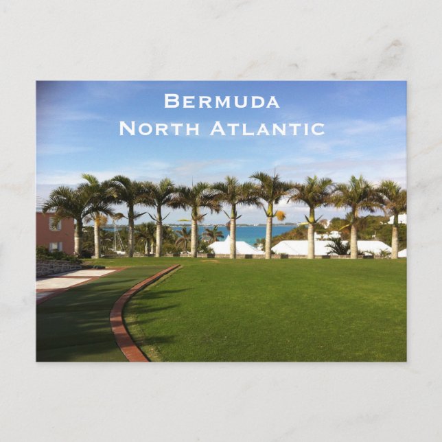 Postal Bermudas North Atlantic Viaje de cosecha añada (Anverso)