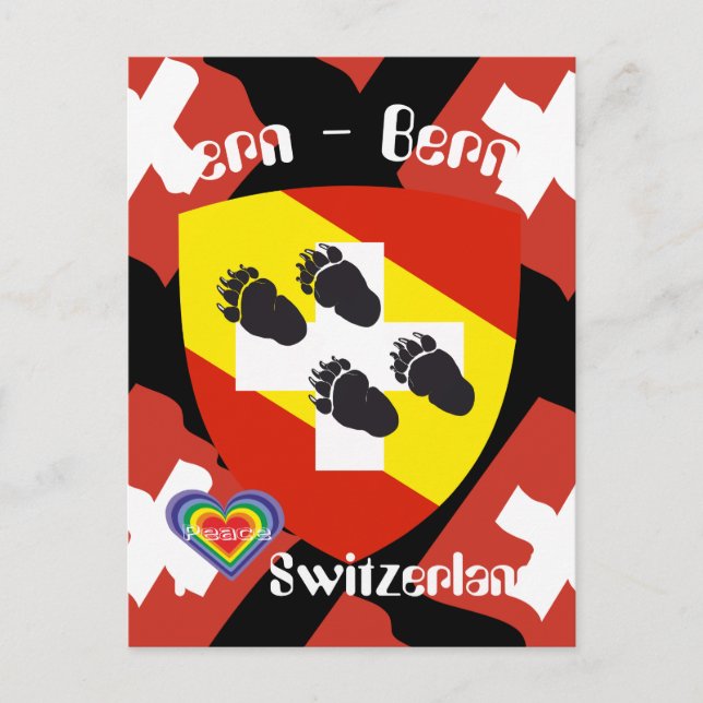 Postal Bern Berna Bärn Schweiz Suisse Postkarte (Anverso)