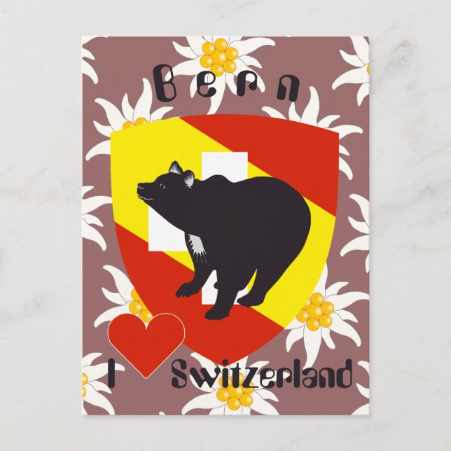 Postal Bern Berna Bärn Schweiz Suisse Postkarte (Anverso)