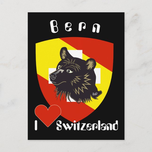 Postal Bern Berna Bärn Schweiz Suisse Postkarte (Anverso)