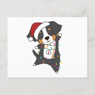 Postal Bernese Feliz Navidad Navidades felices perros