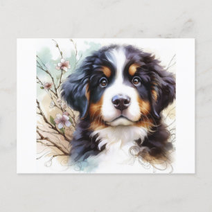 Postal Bernese Mountain Dog AI Puppy