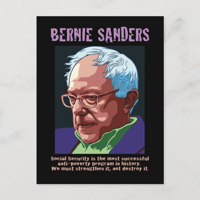 Postal Bernie Sanders (Anverso)