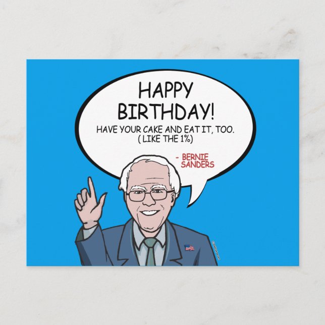 Postal Bernie Sanders Greeting - Feliz cumpleaños -.png (Anverso)