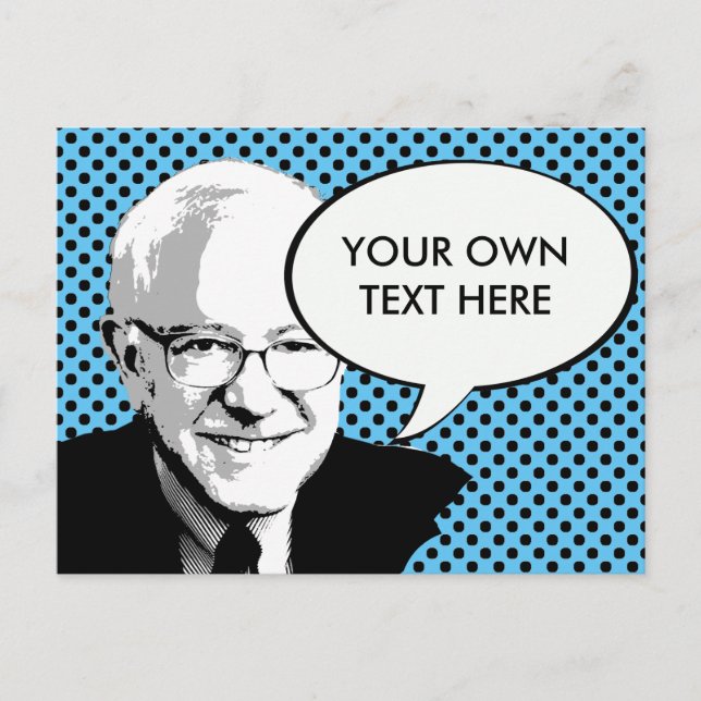 POSTAL BERNIE SANDERS POP ART (Anverso)