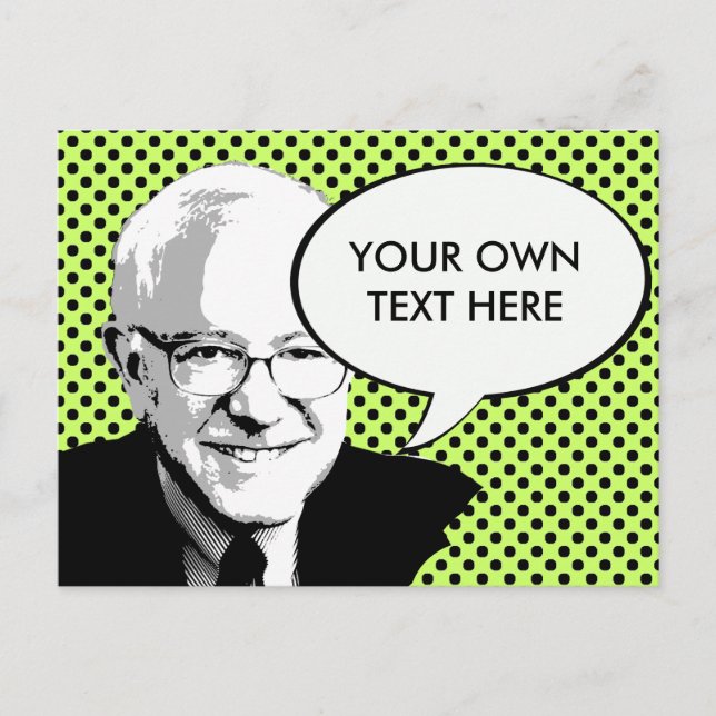POSTAL BERNIE SANDERS POP ART (Anverso)