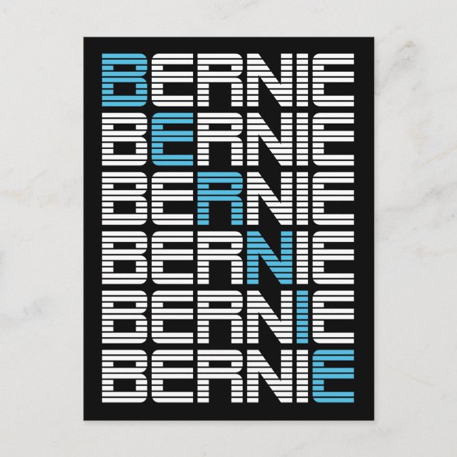 Postal BERNIE sanders textStacks (Anverso)