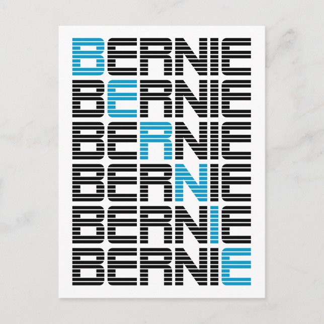 Postal BERNIE sanders textStacks (Anverso)