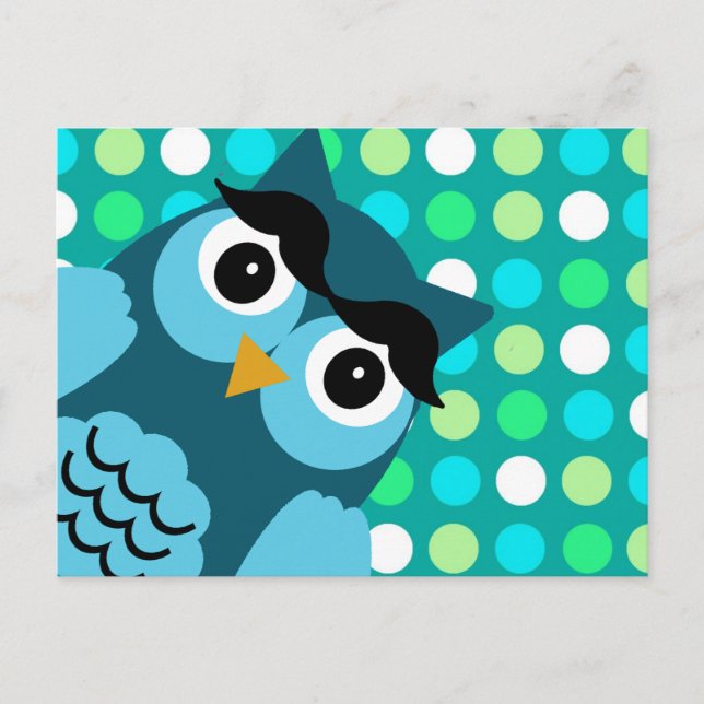 Postal Bernie the Owl (Anverso)