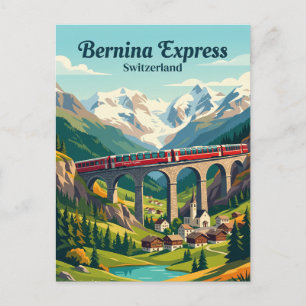 Postal Bernina Express, Alpes suizos Suiza