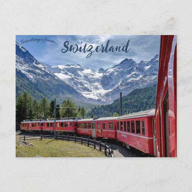 Postal Bernina Express Suiza (Anverso)