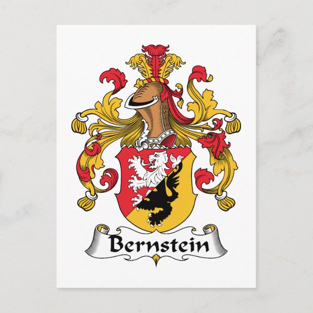 Postal Bernstein Family Crest (Anverso)